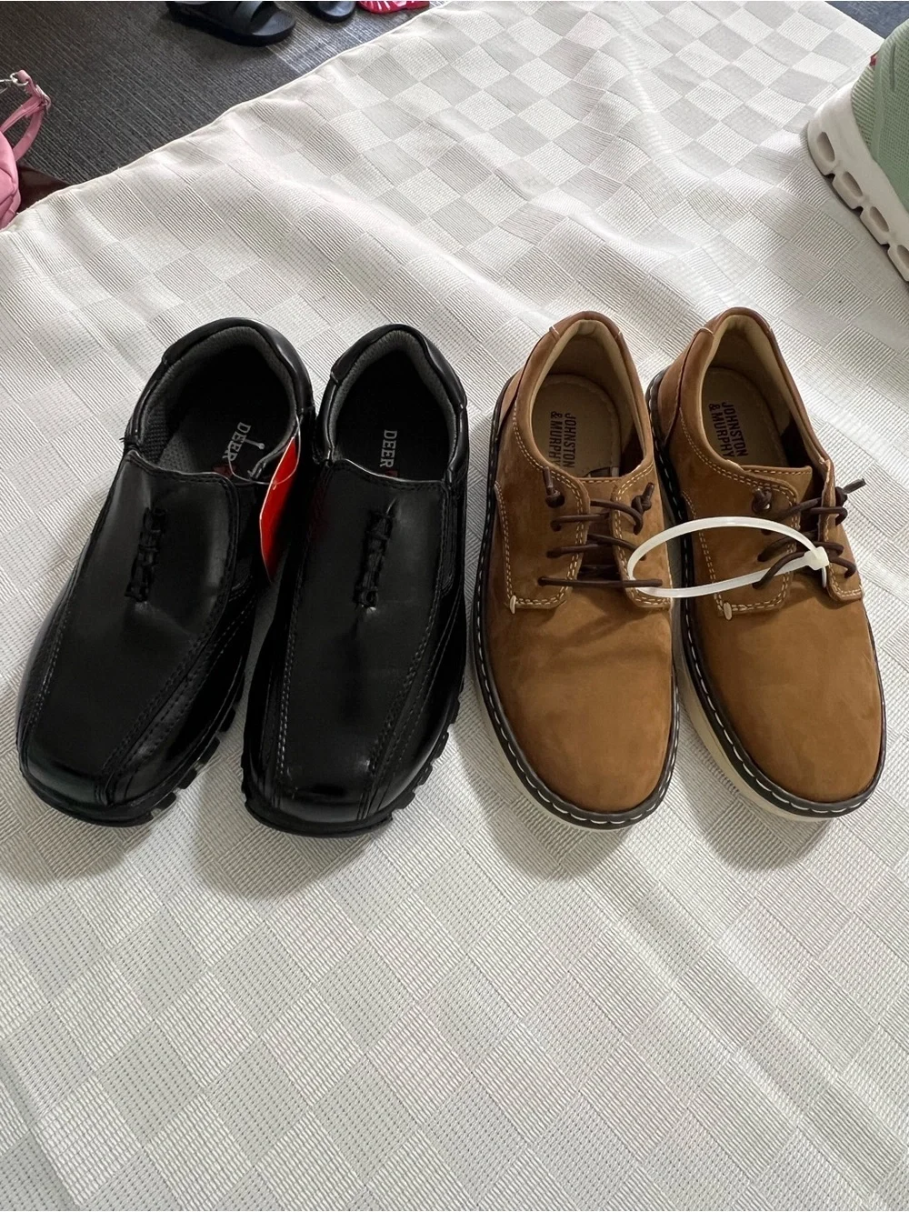 Johnston & Murphy Brown Casual Derby with White Sole